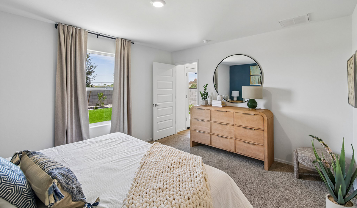 Welcome to The Cedar, a thoughtfully designed brand new floor plan available at Sorrel Ridge Estates by D.R. Horton located in Southwest Tucson, Arizona. Offering 1,434 square feet of comfortable and functional living space, The Cedar is ideal for those seeking a home that blends modern style, flexibility, and everyday convenience.  Upon entry, you’re welcomed into an open-concept layout designed to create a seamless flow throughout the home. The spacious great room serves as the heart of the home and connects effortlessly to the dining area and kitchen, making it perfect for entertaining guests or enjoying quality time with family. The kitchen features a modern design with ample counter space, generous cabinetry, and a large island that enhances both functionality and style.  The Cedar offers three well-appointed bedrooms and two full bathrooms, providing plenty of room for families, guests, or a home office. The private primary suite is thoughtfully positioned away from the secondary bedrooms, creating a peaceful retreat complete with a spacious walk-in closet and en-suite bathroom. Two additional bedrooms are conveniently located near the front of the home and share a full bathroom.  Designed with convenience in mind, the home includes a centrally located utility room, offering easy access to laundry while maximizing the home’s efficient layout.  Step outside to a spacious backyard, where you can unwind and enjoy scenic mountains views and catch beautiful sunsets while taking in the desert landscapes. Whether you’re sipping your morning coffee or hosting a weekend barbecue, this outdoor space is a space to relax and enjoy.  Additionally, The Cedar is equipped with D.R. Horton’s Home is Connected Smart Home package, which includes a smart thermostat, video doorbell, keyless entry, and Wi-Fi® enabled garage door opener.  Living in Sorrel Ridge Estates offers a family-friendly environment complete with walking trails, playground, and dog park.  With convenient access to major employers like the University of Arizona and Tucson International Airport, Sorrel Ridge Estates offers the perfect balance of connectivity, comfort, and lifestyle.  *Images shown are for reference only. They depict The Cedar sales model home and may not represent the actual home.