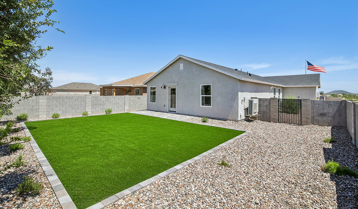 Welcome to The Cedar, a thoughtfully designed brand new floor plan available at Sorrel Ridge Estates by D.R. Horton located in Southwest Tucson, Arizona. Offering 1,434 square feet of comfortable and functional living space, The Cedar is ideal for those seeking a home that blends modern style, flexibility, and everyday convenience.  Upon entry, you’re welcomed into an open-concept layout designed to create a seamless flow throughout the home. The spacious great room serves as the heart of the home and connects effortlessly to the dining area and kitchen, making it perfect for entertaining guests or enjoying quality time with family. The kitchen features a modern design with ample counter space, generous cabinetry, and a large island that enhances both functionality and style.  The Cedar offers three well-appointed bedrooms and two full bathrooms, providing plenty of room for families, guests, or a home office. The private primary suite is thoughtfully positioned away from the secondary bedrooms, creating a peaceful retreat complete with a spacious walk-in closet and en-suite bathroom. Two additional bedrooms are conveniently located near the front of the home and share a full bathroom.  Designed with convenience in mind, the home includes a centrally located utility room, offering easy access to laundry while maximizing the home’s efficient layout.  Step outside to a spacious backyard, where you can unwind and enjoy scenic mountains views and catch beautiful sunsets while taking in the desert landscapes. Whether you’re sipping your morning coffee or hosting a weekend barbecue, this outdoor space is a space to relax and enjoy.  Additionally, The Cedar is equipped with D.R. Horton’s Home is Connected Smart Home package, which includes a smart thermostat, video doorbell, keyless entry, and Wi-Fi® enabled garage door opener.  Living in Sorrel Ridge Estates offers a family-friendly environment complete with walking trails, playground, and dog park.  With convenient access to major employers like the University of Arizona and Tucson International Airport, Sorrel Ridge Estates offers the perfect balance of connectivity, comfort, and lifestyle.  *Images shown are for reference only. They depict The Cedar sales model home and may not represent the actual home.
