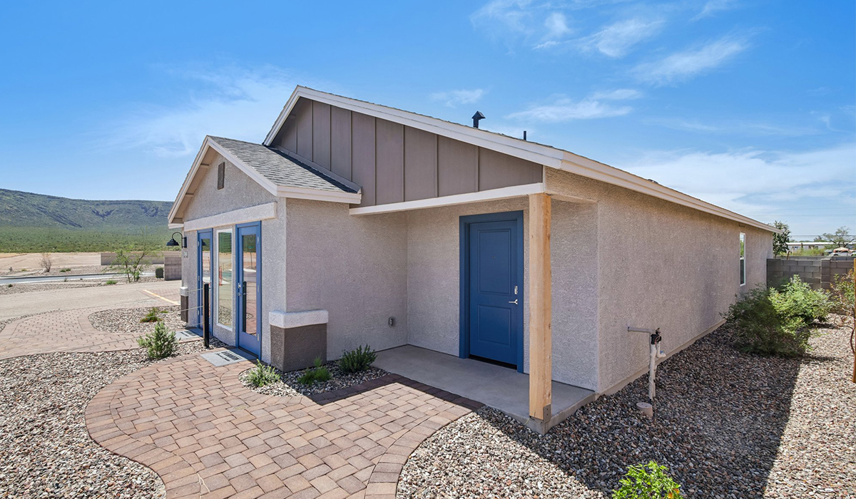 Welcome to The Cedar, a thoughtfully designed brand new floor plan available at Sorrel Ridge Estates by D.R. Horton located in Southwest Tucson, Arizona. Offering 1,434 square feet of comfortable and functional living space, The Cedar is ideal for those seeking a home that blends modern style, flexibility, and everyday convenience.  Upon entry, you’re welcomed into an open-concept layout designed to create a seamless flow throughout the home. The spacious great room serves as the heart of the home and connects effortlessly to the dining area and kitchen, making it perfect for entertaining guests or enjoying quality time with family. The kitchen features a modern design with ample counter space, generous cabinetry, and a large island that enhances both functionality and style.  The Cedar offers three well-appointed bedrooms and two full bathrooms, providing plenty of room for families, guests, or a home office. The private primary suite is thoughtfully positioned away from the secondary bedrooms, creating a peaceful retreat complete with a spacious walk-in closet and en-suite bathroom. Two additional bedrooms are conveniently located near the front of the home and share a full bathroom.  Designed with convenience in mind, the home includes a centrally located utility room, offering easy access to laundry while maximizing the home’s efficient layout.  Step outside to a spacious backyard, where you can unwind and enjoy scenic mountains views and catch beautiful sunsets while taking in the desert landscapes. Whether you’re sipping your morning coffee or hosting a weekend barbecue, this outdoor space is a space to relax and enjoy.  Additionally, The Cedar is equipped with D.R. Horton’s Home is Connected Smart Home package, which includes a smart thermostat, video doorbell, keyless entry, and Wi-Fi® enabled garage door opener.  Living in Sorrel Ridge Estates offers a family-friendly environment complete with walking trails, playground, and dog park.  With convenient access to major employers like the University of Arizona and Tucson International Airport, Sorrel Ridge Estates offers the perfect balance of connectivity, comfort, and lifestyle.  *Images shown are for reference only. They depict The Cedar sales model home and may not represent the actual home.