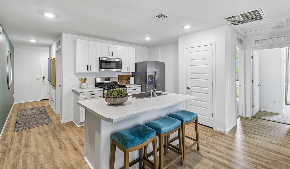 Welcome to The Cedar, a thoughtfully designed brand new floor plan available at Sorrel Ridge Estates by D.R. Horton located in Southwest Tucson, Arizona. Offering 1,434 square feet of comfortable and functional living space, The Cedar is ideal for those seeking a home that blends modern style, flexibility, and everyday convenience.  Upon entry, you’re welcomed into an open-concept layout designed to create a seamless flow throughout the home. The spacious great room serves as the heart of the home and connects effortlessly to the dining area and kitchen, making it perfect for entertaining guests or enjoying quality time with family. The kitchen features a modern design with ample counter space, generous cabinetry, and a large island that enhances both functionality and style.  The Cedar offers three well-appointed bedrooms and two full bathrooms, providing plenty of room for families, guests, or a home office. The private primary suite is thoughtfully positioned away from the secondary bedrooms, creating a peaceful retreat complete with a spacious walk-in closet and en-suite bathroom. Two additional bedrooms are conveniently located near the front of the home and share a full bathroom.  Designed with convenience in mind, the home includes a centrally located utility room, offering easy access to laundry while maximizing the home’s efficient layout.  Step outside to a spacious backyard, where you can unwind and enjoy scenic mountains views and catch beautiful sunsets while taking in the desert landscapes. Whether you’re sipping your morning coffee or hosting a weekend barbecue, this outdoor space is a space to relax and enjoy.  Additionally, The Cedar is equipped with D.R. Horton’s Home is Connected Smart Home package, which includes a smart thermostat, video doorbell, keyless entry, and Wi-Fi® enabled garage door opener.  Living in Sorrel Ridge Estates offers a family-friendly environment complete with walking trails, playground, and dog park.  With convenient access to major employers like the University of Arizona and Tucson International Airport, Sorrel Ridge Estates offers the perfect balance of connectivity, comfort, and lifestyle.  *Images shown are for reference only. They depict The Cedar sales model home and may not represent the actual home.