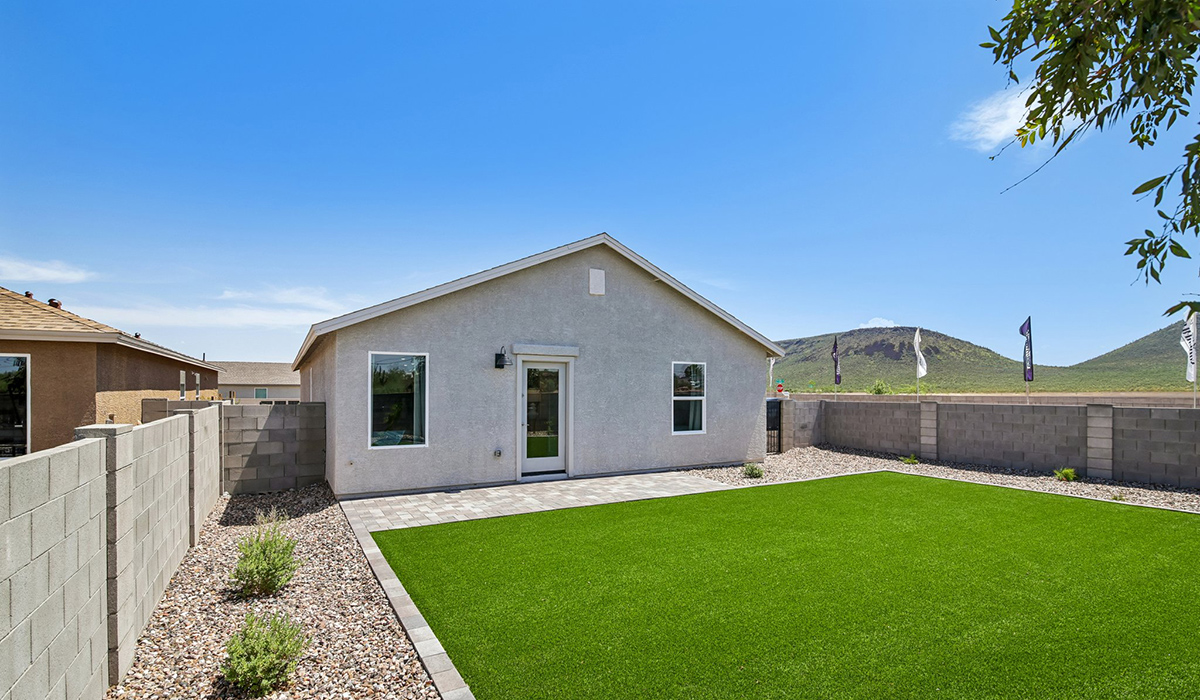 Welcome to The Cedar, a thoughtfully designed brand new floor plan available at Sorrel Ridge Estates by D.R. Horton located in Southwest Tucson, Arizona. Offering 1,434 square feet of comfortable and functional living space, The Cedar is ideal for those seeking a home that blends modern style, flexibility, and everyday convenience.  Upon entry, you’re welcomed into an open-concept layout designed to create a seamless flow throughout the home. The spacious great room serves as the heart of the home and connects effortlessly to the dining area and kitchen, making it perfect for entertaining guests or enjoying quality time with family. The kitchen features a modern design with ample counter space, generous cabinetry, and a large island that enhances both functionality and style.  The Cedar offers three well-appointed bedrooms and two full bathrooms, providing plenty of room for families, guests, or a home office. The private primary suite is thoughtfully positioned away from the secondary bedrooms, creating a peaceful retreat complete with a spacious walk-in closet and en-suite bathroom. Two additional bedrooms are conveniently located near the front of the home and share a full bathroom.  Designed with convenience in mind, the home includes a centrally located utility room, offering easy access to laundry while maximizing the home’s efficient layout.  Step outside to a spacious backyard, where you can unwind and enjoy scenic mountains views and catch beautiful sunsets while taking in the desert landscapes. Whether you’re sipping your morning coffee or hosting a weekend barbecue, this outdoor space is a space to relax and enjoy.  Additionally, The Cedar is equipped with D.R. Horton’s Home is Connected Smart Home package, which includes a smart thermostat, video doorbell, keyless entry, and Wi-Fi® enabled garage door opener.  Living in Sorrel Ridge Estates offers a family-friendly environment complete with walking trails, playground, and dog park.  With convenient access to major employers like the University of Arizona and Tucson International Airport, Sorrel Ridge Estates offers the perfect balance of connectivity, comfort, and lifestyle.  *Images shown are for reference only. They depict The Cedar sales model home and may not represent the actual home.