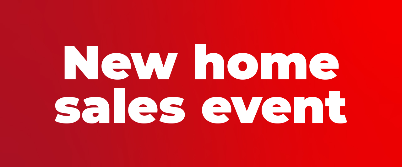 Header image: D.R. Horton Red Tag New Home Sales Event