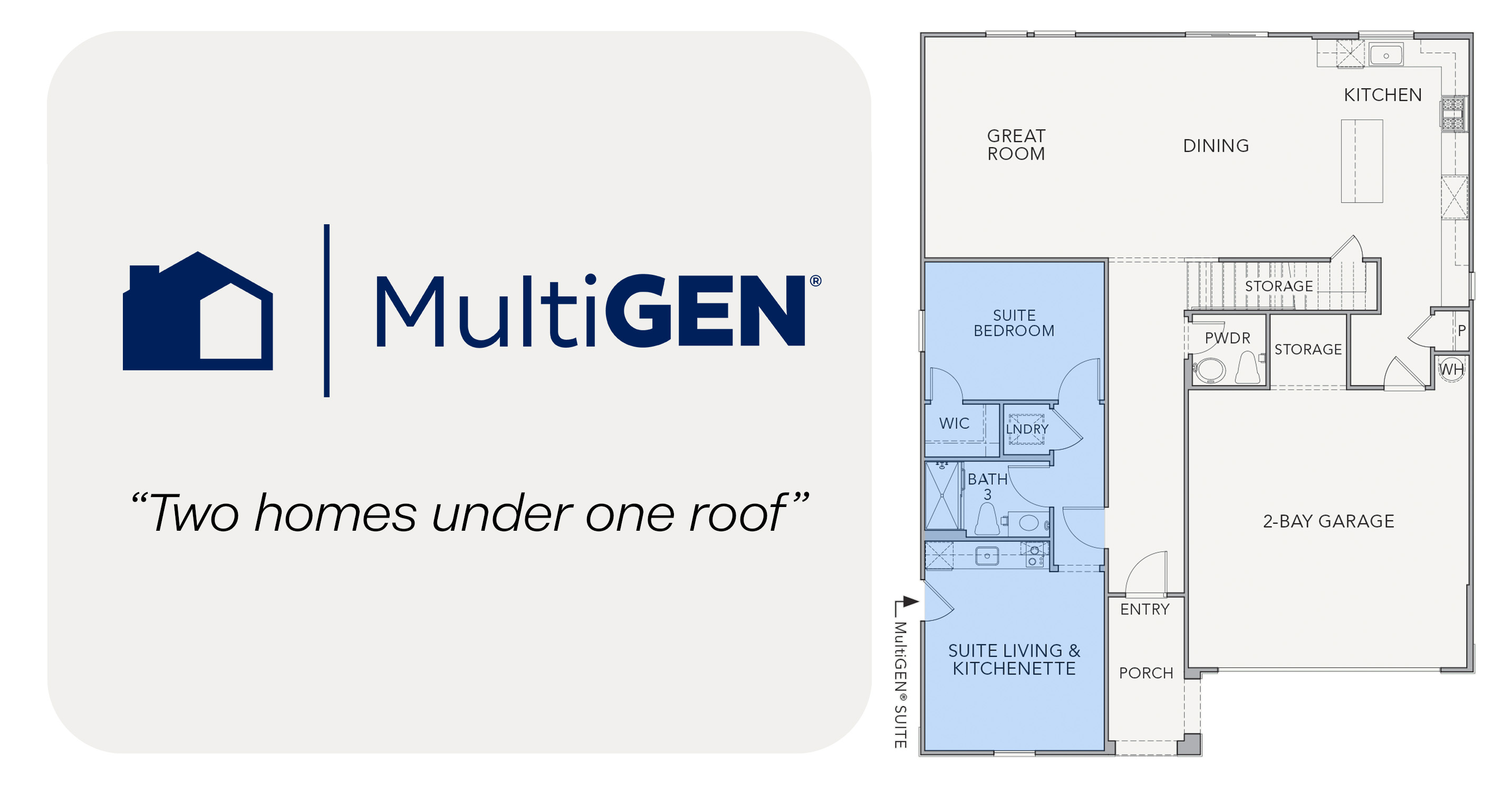 D.R. Horton MultiGEN® floor plans